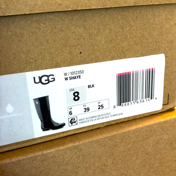 🚫SOLD🚫 🆕 ugg shaye tall black rain boots size 7 - Picture 5 of 10
